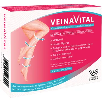 Veinavital 30 gélules Vital Santé