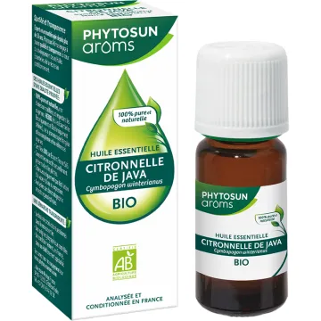 Huile essentielle bio de citronnelle de Java 10 ml – Phytosun Arôms