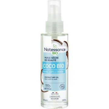 Natessance Huile Sèche de Beauté Coco Bio 100 ml