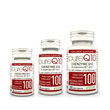 LT Labo PURE Q10 Coenzyme Q10 + Vitamines anti-oxydant gélules