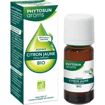 Huile essentielle bio de citron jaune – Phytosun Arôms