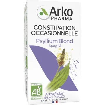 Arkopharma Arkogélules Ispaghul Psyllium Blond Bio Transit 45 gélules