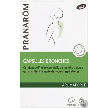Pranarôm Aromaforce Capsules Bronches Bio 30 capsules