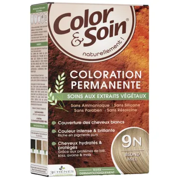 3 Chênes Color & Soin Coloration Permanente Cheveux Blonds 9N Blond Miel