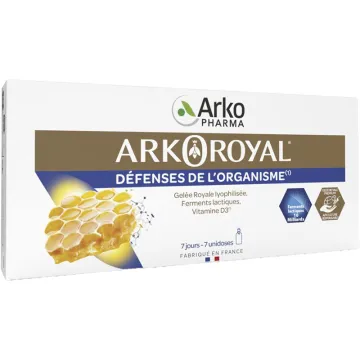 Arkopharma Arkoroyal Défenses de l'Organisme Adulte 7 unidoses