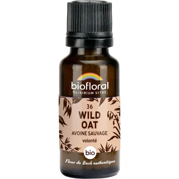 Fleur de Bach n°36 Wild Oat bio en granules sans alcool 19,5 g – Biofloral