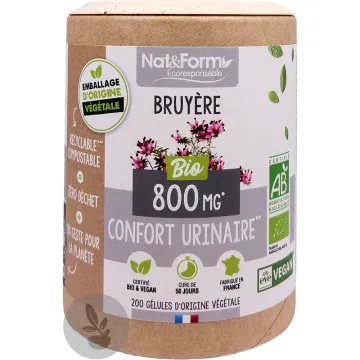 Nat & Form Bruyère Bio 200 Gélules Végétales