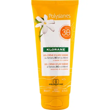 Klorane Polysianes Gel-Crème Sublime Solaire Visage & Corps SPF30 200 ml