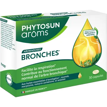 Aromadoses Bronches 30 capsules – Phytosun Arôms