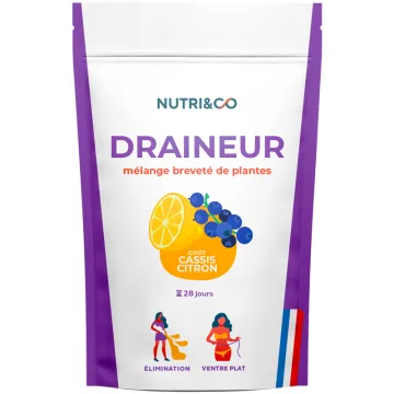Nutri&Co Complexe Végétal Poudre Cassis & Plantes - Cassis Citron - 28 jours