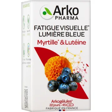 Arkopharma Arkogélules Myrtille et Lutéine 45 gélules
