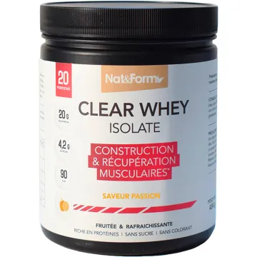 Nat & Form Clear Whey Isolate Passion - 20 Doses