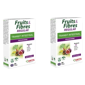 ORTIS Fruits & Fibres Transit Regular Lot de 2 x 30 comprimés