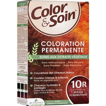3 Chênes Color & Soin Coloration Permanente 10R Rouge flamboyant Rouges & Cuivrés