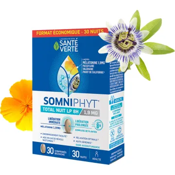 Somniphyt Total Nuit LP 1,9 mg 30 comprimés – Santé Verte