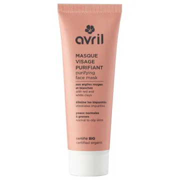 Avril Masque visage purifiant Peaux Normales à grasses bio