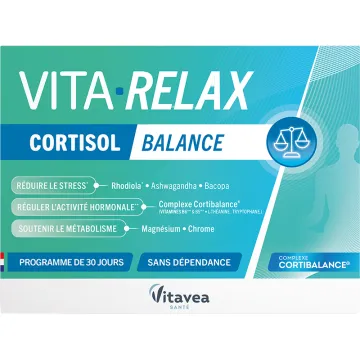 Vitavea Vita Relax Cortisol Balance Stress 30 gélules