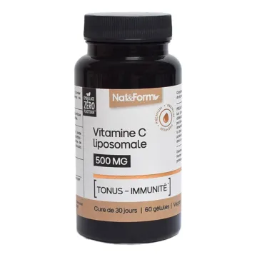 Nat & Form Vitamine C Liposomale 500 mg 60 Gélules Végétales