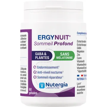 Nutergia Ergynuit Sommeil Profond – Sans mélatonine – 60 gélules