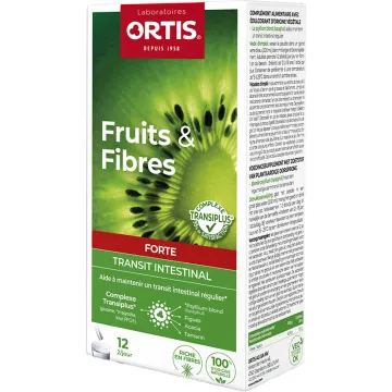 Ortis Fruits & Fibres Forte Transit 12 Sticks Saveur Pomme