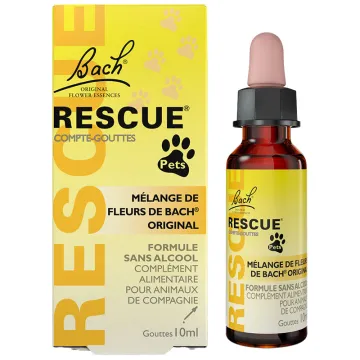Rescue Pets Jour Fleurs de Bach pour Animaux - Sans alcool - 10 ml