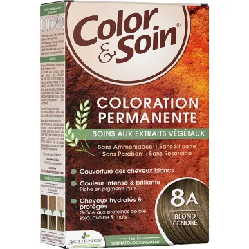 3 Chênes Color & Soin Coloration Permanente Cheveux Blonds 8A Blond Cendré