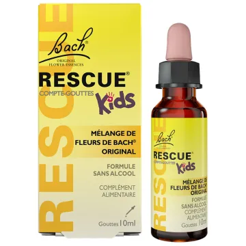 Rescue Kids Jour Fleurs de Bach sans alcool - Sans parfum - 10 ml
