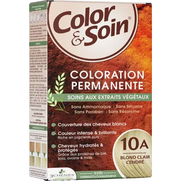 3 Chênes Color & Soin Coloration Permanente Cheveux Blonds 10A Blond Clair Cendré