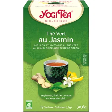 Yogi Tea Thé Vert Jasmin Good Morning Bio 17 sachets