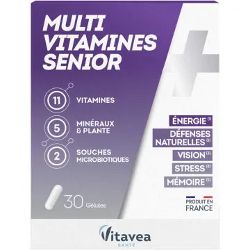 Vitavea Multivitamines Senior Vitalité 30 gélules