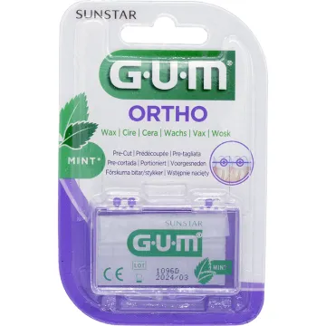 Sunstar GUM Ortho Cire Orthodontique Prédécoupée