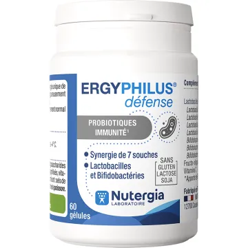 Nutergia Ergyphilus Défense – Probiotiques et immunité – 60 gélules