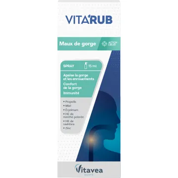 Vitavea Vita'Rub Spray Maux de Gorge 15 ml
