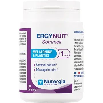 Nutergia Ergynuit Sommeil – Détente et sommeil – 60 gélules