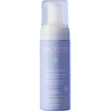 Sanoflore Hydra Ciana Mousse Démaquillante Douceur Visage & Yeux Bio 150 ml