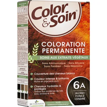 3 Chênes Color & Soin Coloration Permanente Cheveux Blonds 6A Blond Foncé Cendré