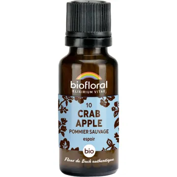 Fleur de Bach n°10 Crab Apple bio en granules sans alcool 19,5 g – Biofloral