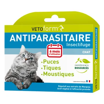 Vetoform Pipettes Insectifuges Chat Spot-On x6