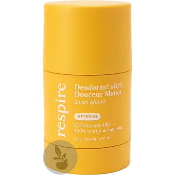 Respire Déodorant Stick Rechargeable Douceur Monoï 50 g
