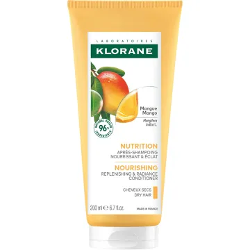 Klorane Après-Shampoing Nutrition et Éclat Beurre de Mangue 200 ml