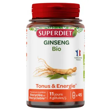 Superdiet Ginseng Bio 45 Gélules
