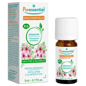 Huile essentielle Géranium Bio 5 ml Puressentiel