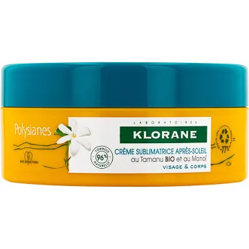Klorane Polysianes Crème Sublimatrice Après-Soleil Monoï & Tamanu Bio 200 ml