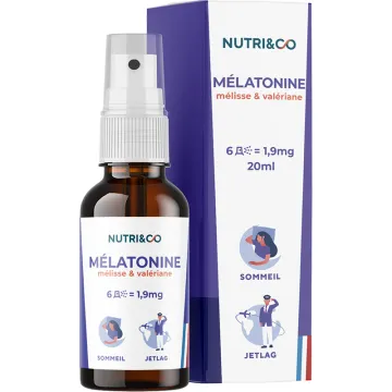 Nutri&Co Mélatonine Solution Buvable 20 ml