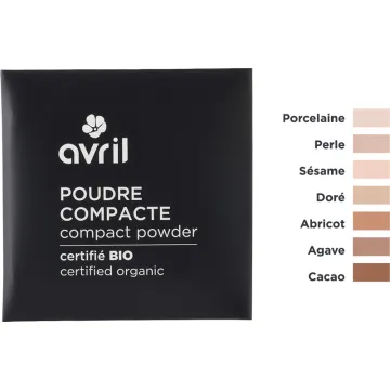 Avril Poudre Compacte de Teint Recharge Bio 11 g – Porcelaine n°1