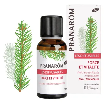 Pranarom Force et Vitalité Mélange bio Diffusion 30ml