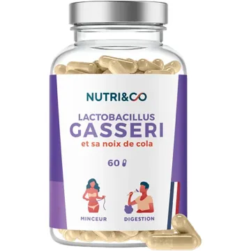Nutri&Co Lactobacillus Gasseri & Noix de Cola 60 Gélules