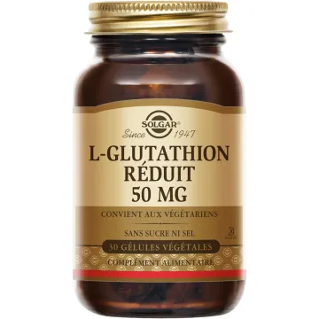 Solgar L-Glutathion réduit 50 mg 30 gélules