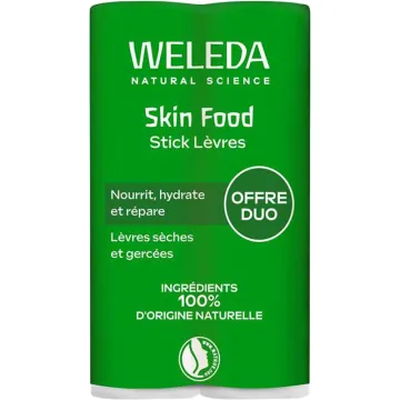 Weleda Skin Food Stick Lèvres Nourrissant Lot de 2 x 4,8 g