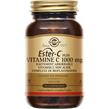 Solgar Ester-C Plus Vitamine C 1000 mg 90 comprimés